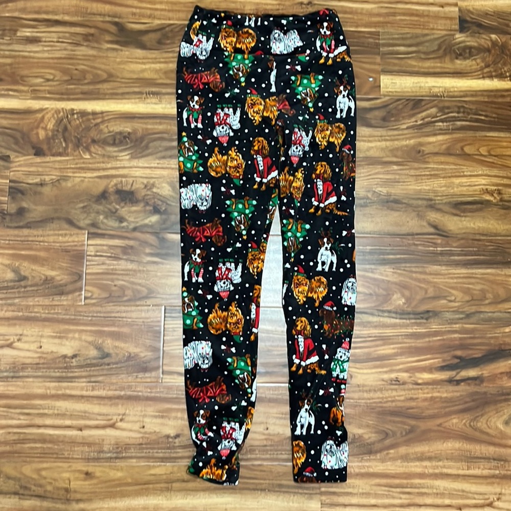 Super soft dog holiday leggings